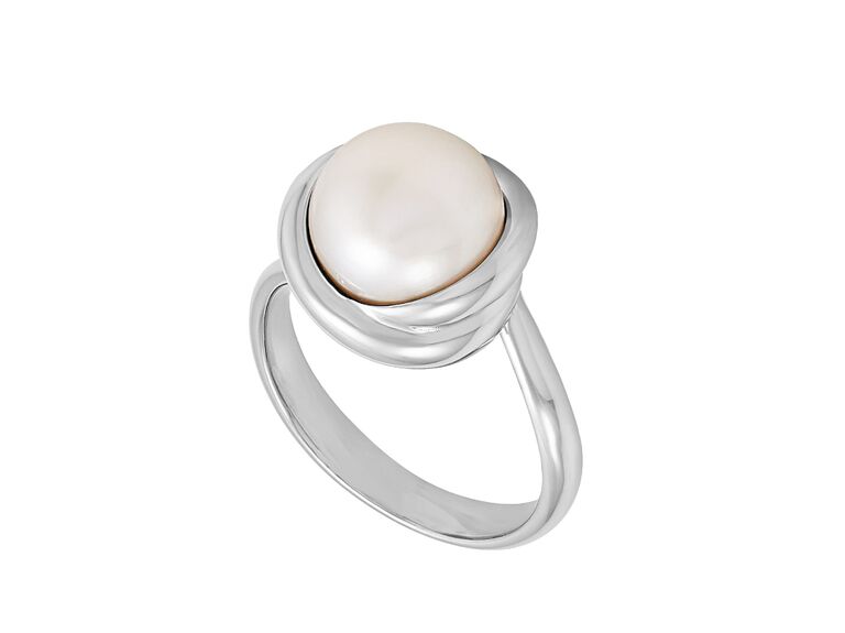 33 Pearl Engagement Rings We're Legit Obsessed With