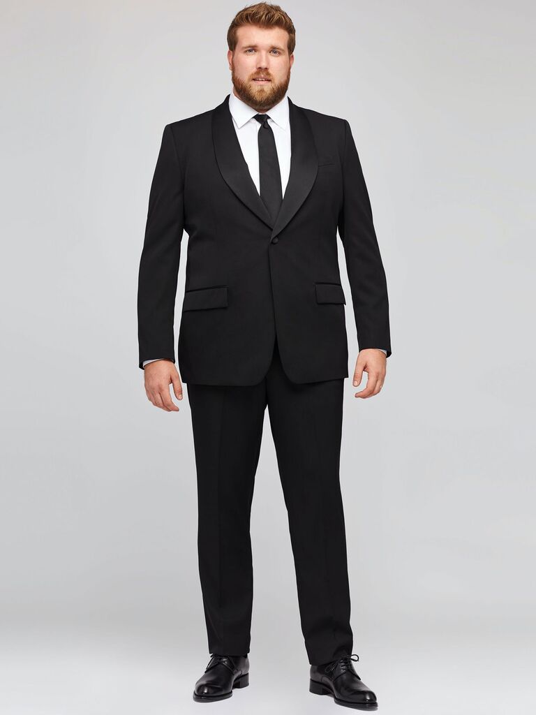 Tuxedo đen cổ điển cà vạt đen Trang phục khách tùy chọn