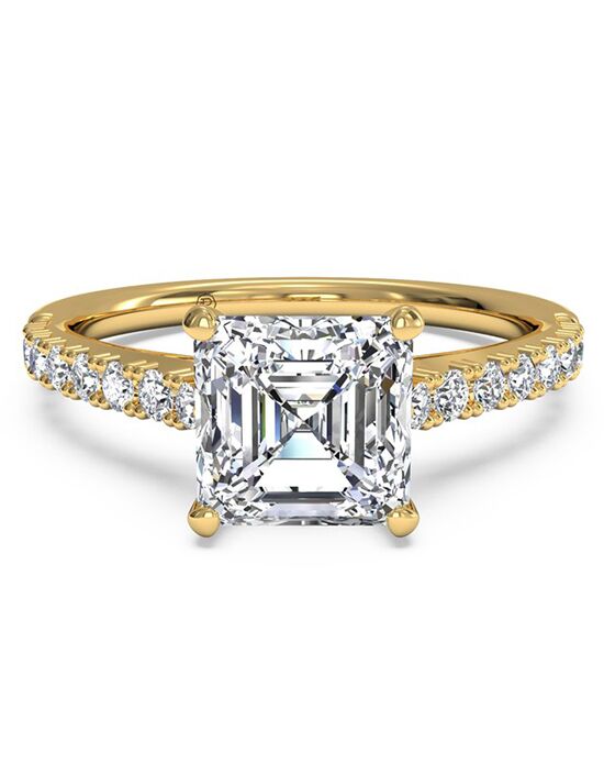 Discount asscher cut engagement rings