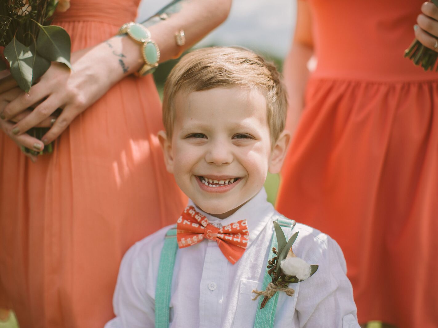 matching boy and girl wedding outfits