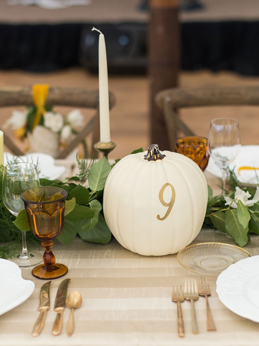 pumpkin wedding centerpieces