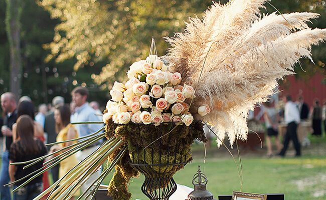 This Backyard Wedding Had Some Of The Coolest Flowers We’ve Ever Seen