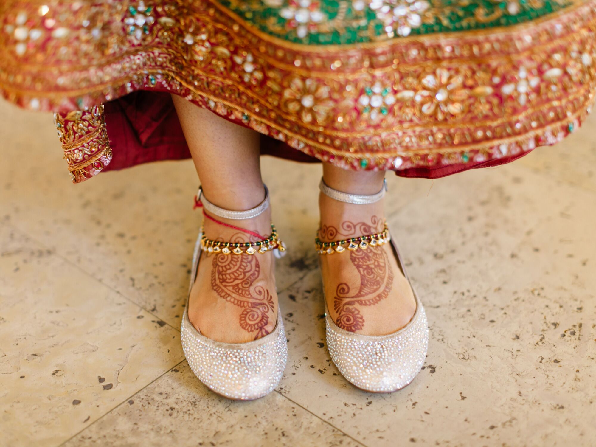 trendy bridal shoes