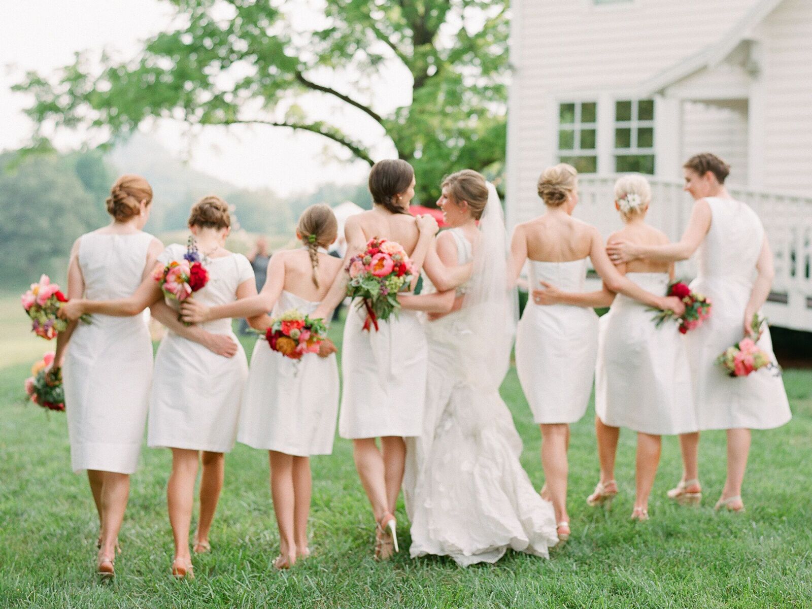 head bridesmaid and maid of honour