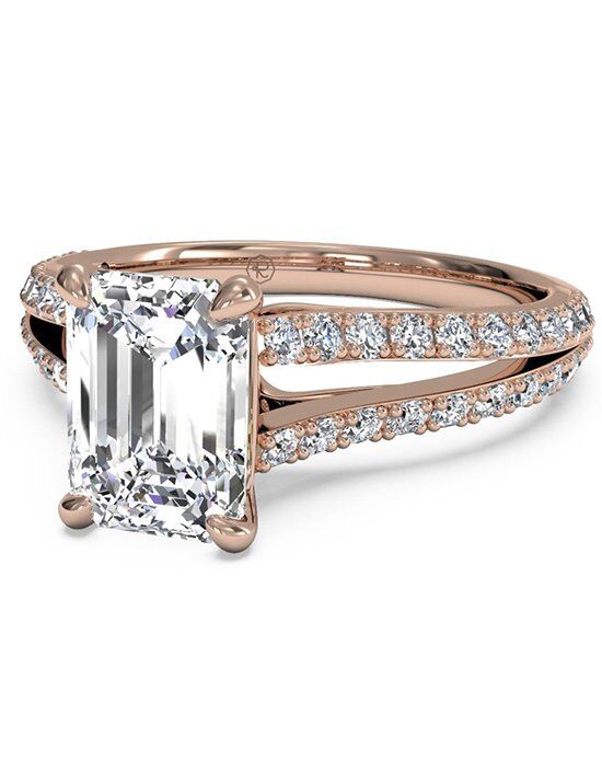 Emerald cut engagement rings the knot