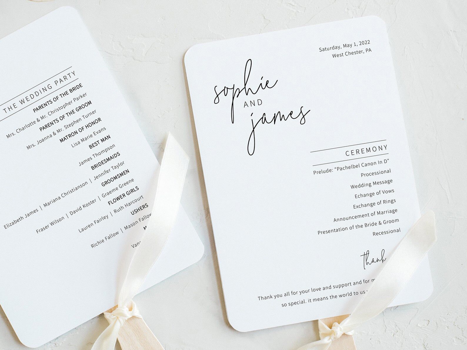 22 Wedding Program Fans Perfect For 