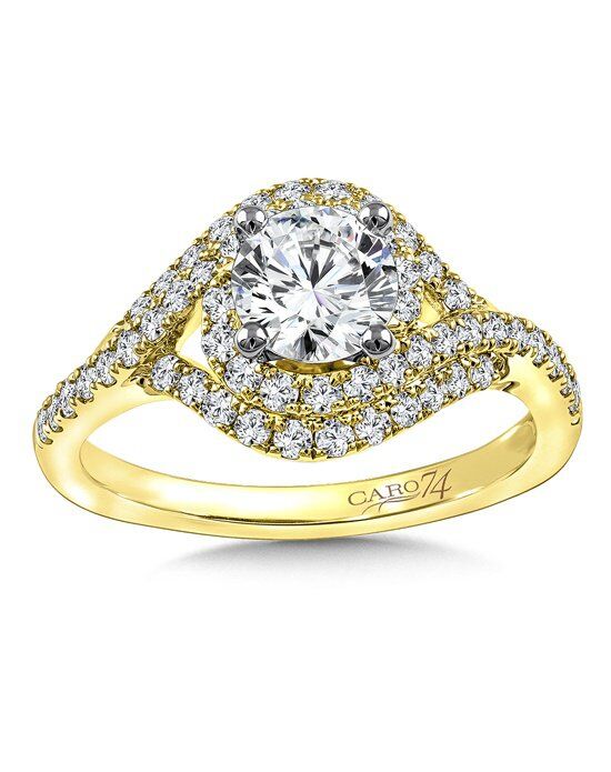 Pictures of golden engagement rings