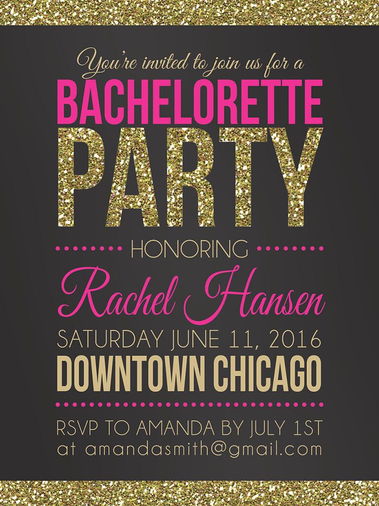 14 Printable Bachelorette Party Invitation Templates