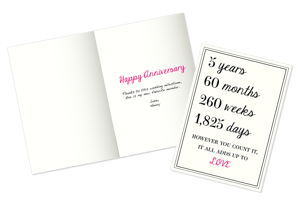 Citations d'anniversaire de 5 ans