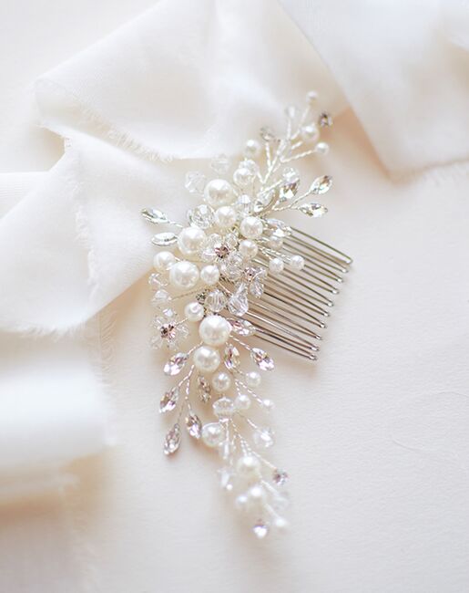 Dareth Colburn Emmy Floral Comb (TC-2293) Wedding Hair Pin, Comb + Clip ...