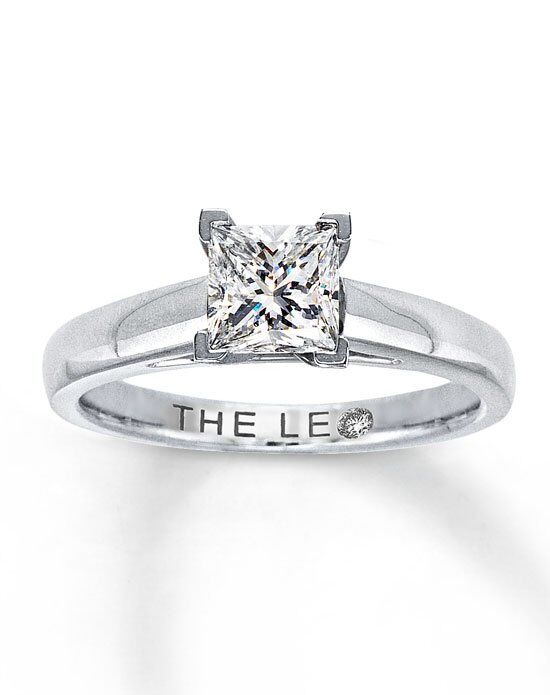 1 ct diamond solitaire engagement ring in 14k white gold