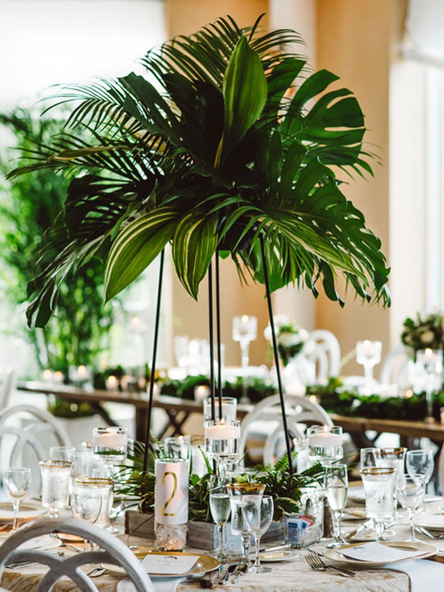 Einfache nichtflorale Tafelaufsatz-Ideen für Ihre Hochzeit