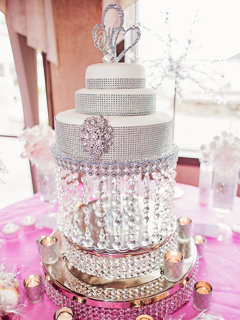 Wedding Cakes With Bling That Steal The Show