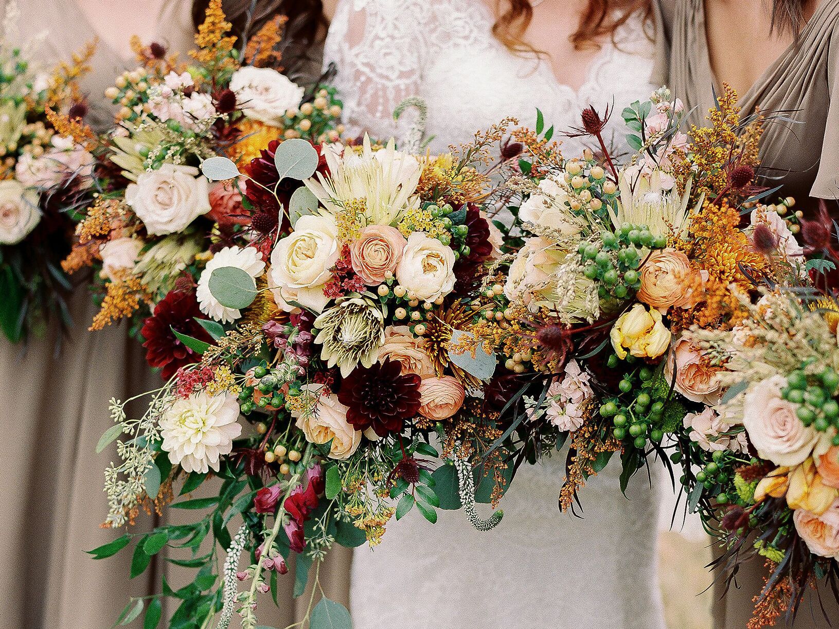 real flower wedding bouquets