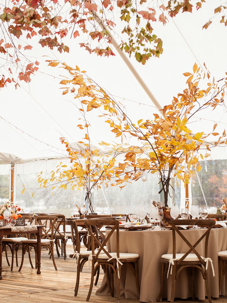 Cuidado con el otoño.ideas de centros de mesa florales para tu boda