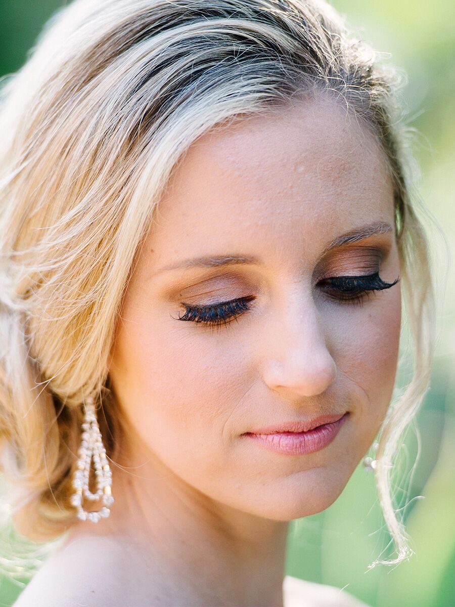 bridal makeup blue eyes blonde hair