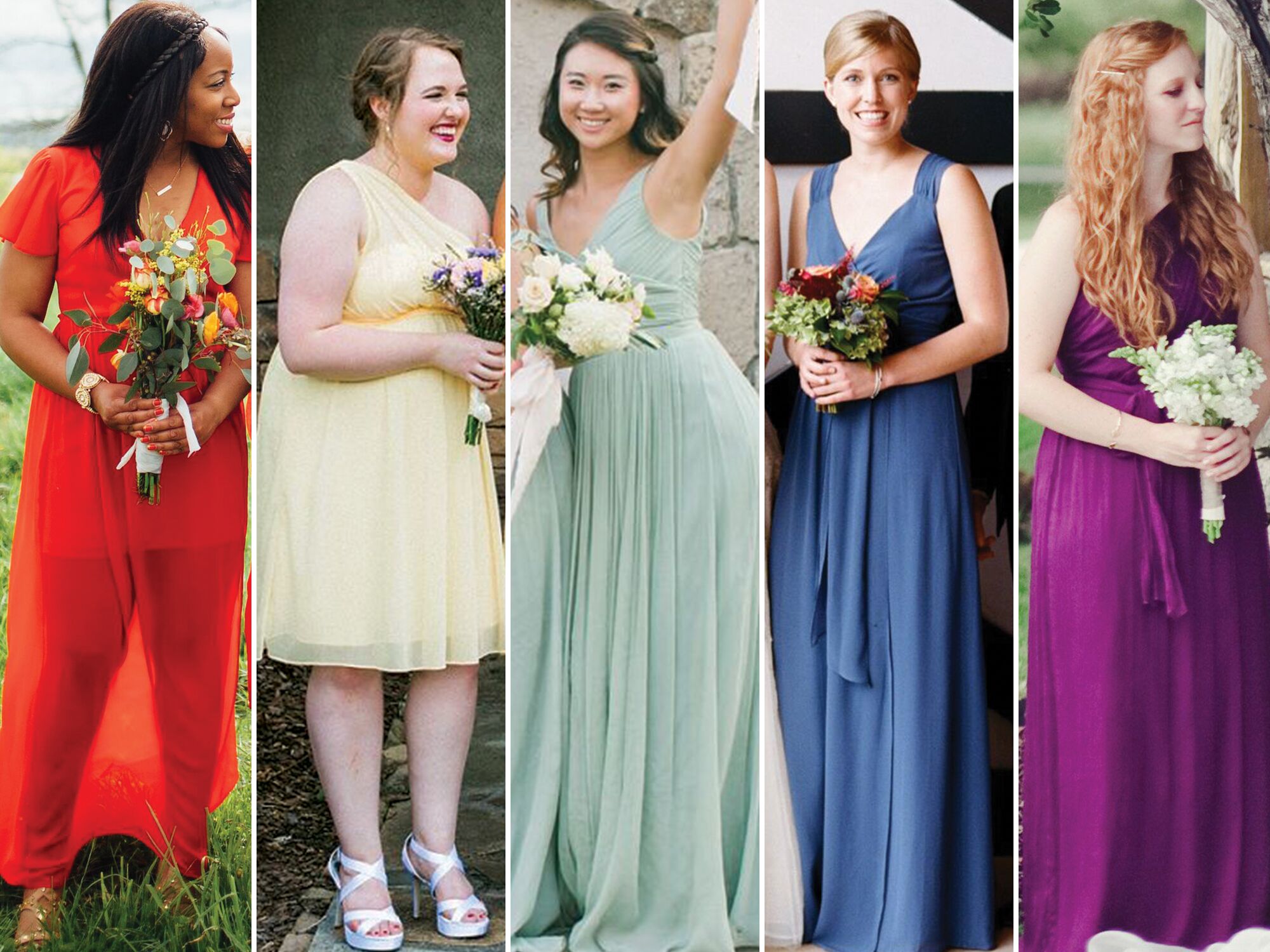 most common bridesmaid dress color