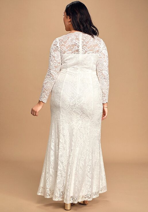 Lulus Farida White Lace Long Sleeve Maxi Dress Wedding Dress The Knot