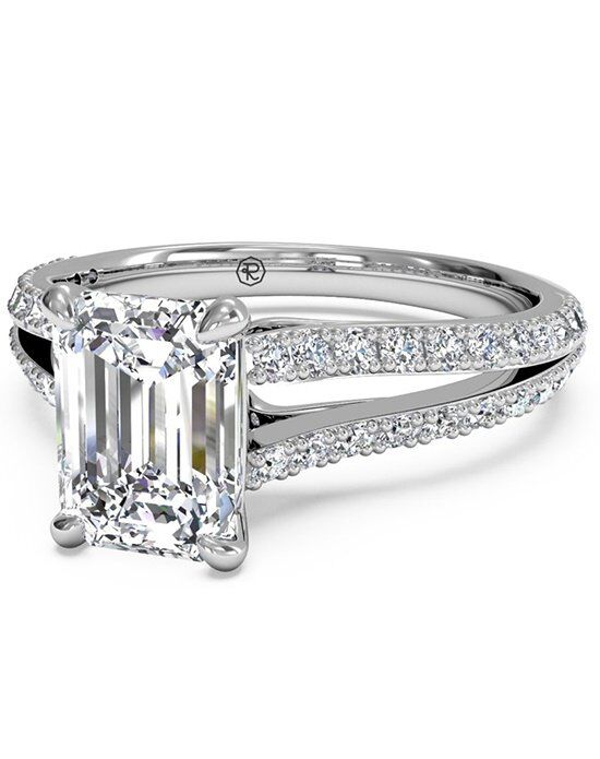 Emerald cut engagement rings the knot