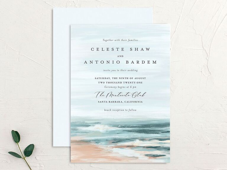 20 Best Beach Wedding Invitations to Shop for Right Now