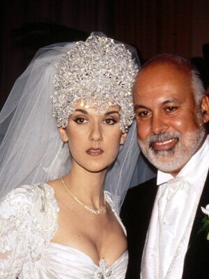 celine dion wedding dress