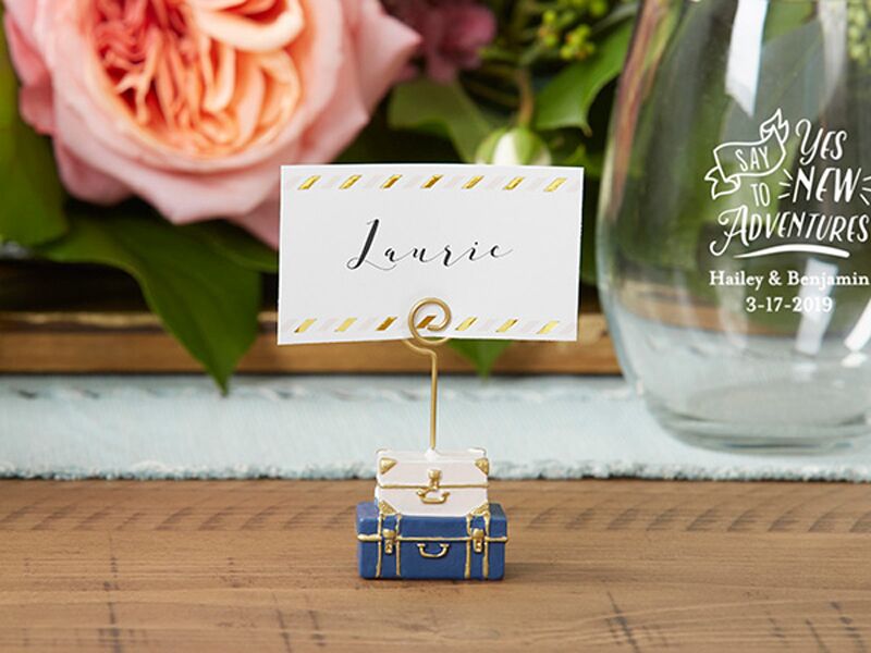 winter wedding place card holders
