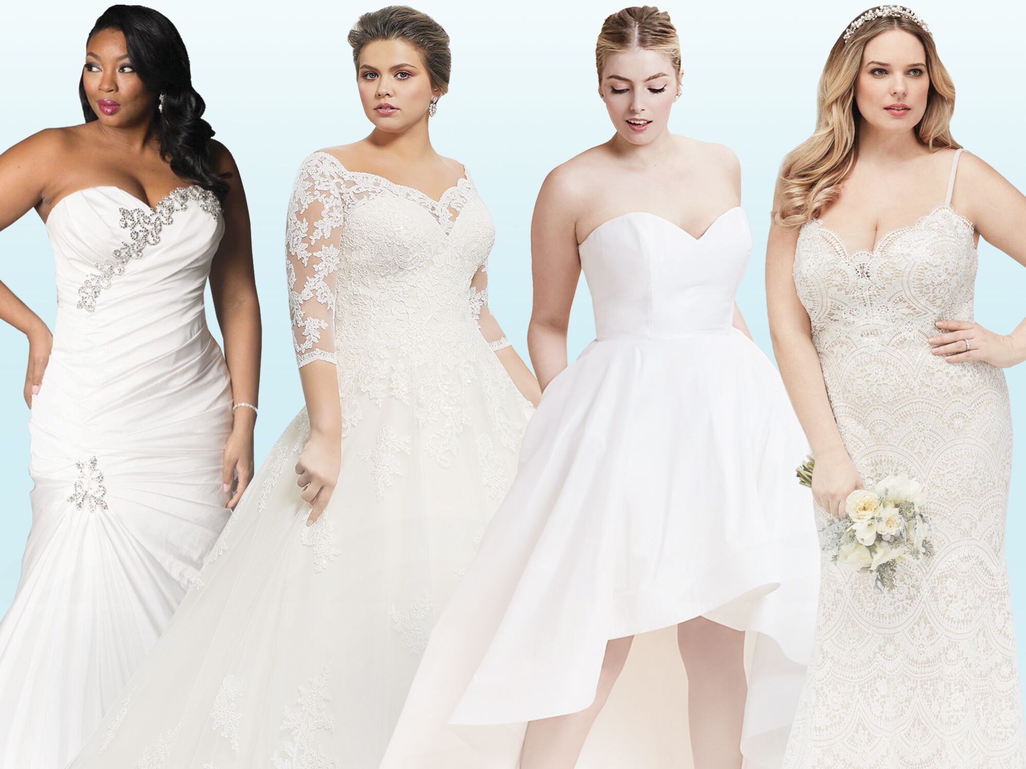 overweight wedding dresses