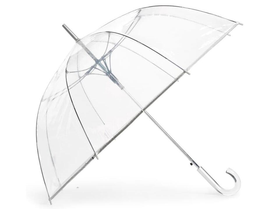 Paraguas de cúpula transparente