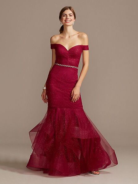 red gown