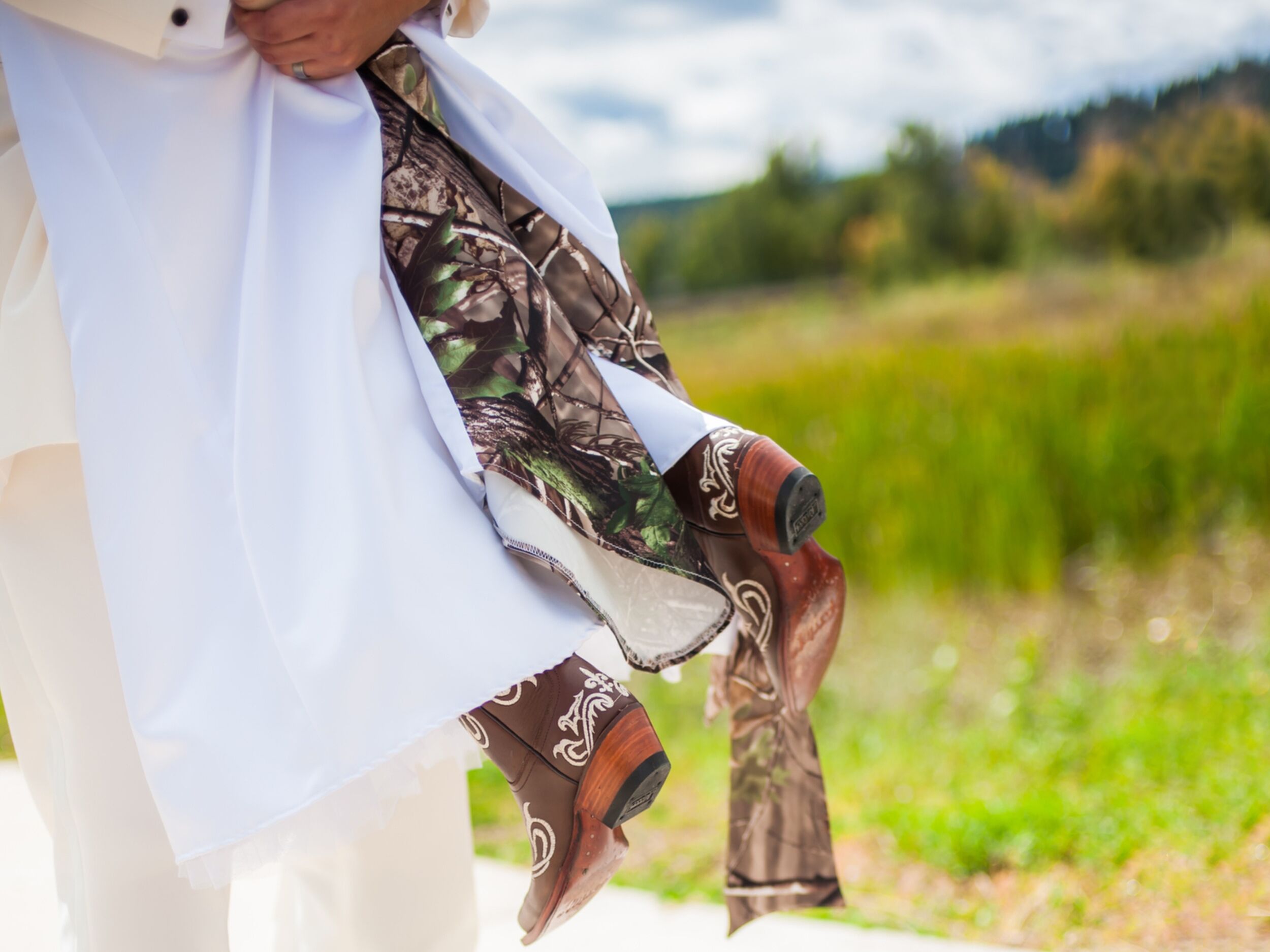 camo wedding dresses near me