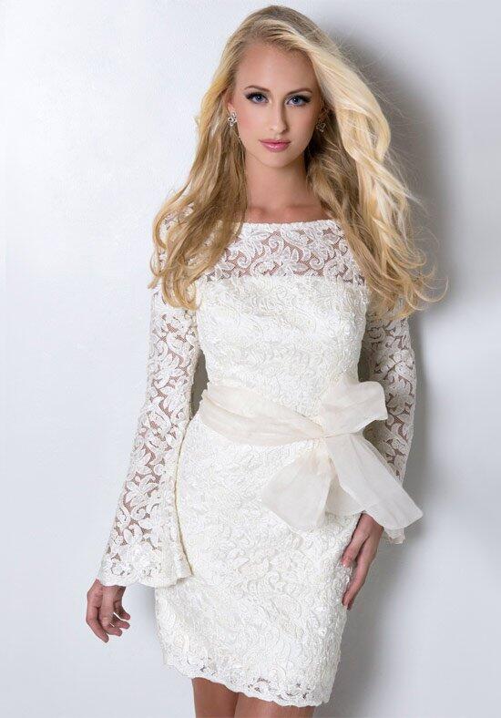 White short evening dress short wedding dress    fg2877
