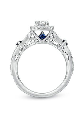 Blue diamond engagement rings zales