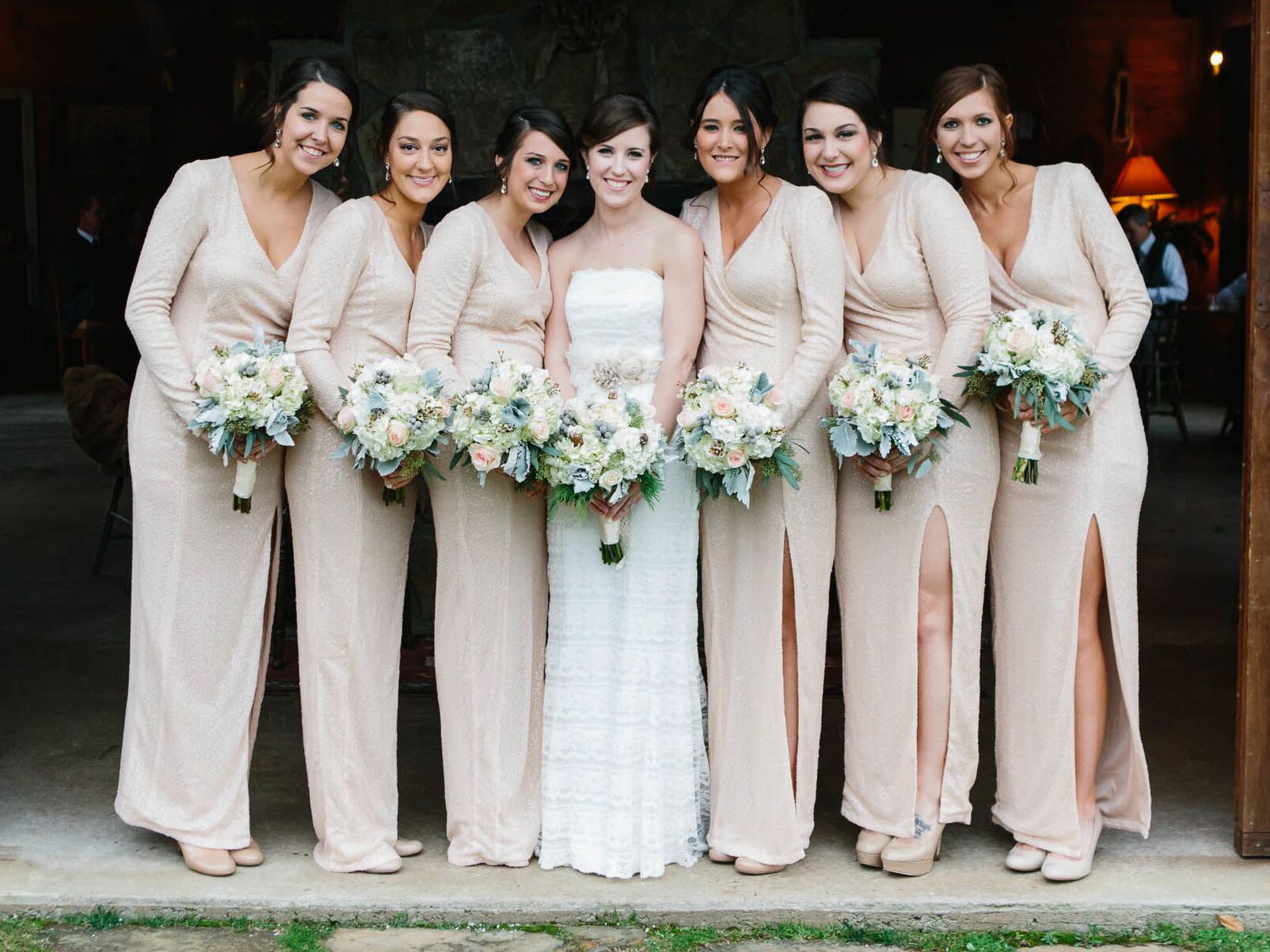 winter wedding coats for bridesmaids