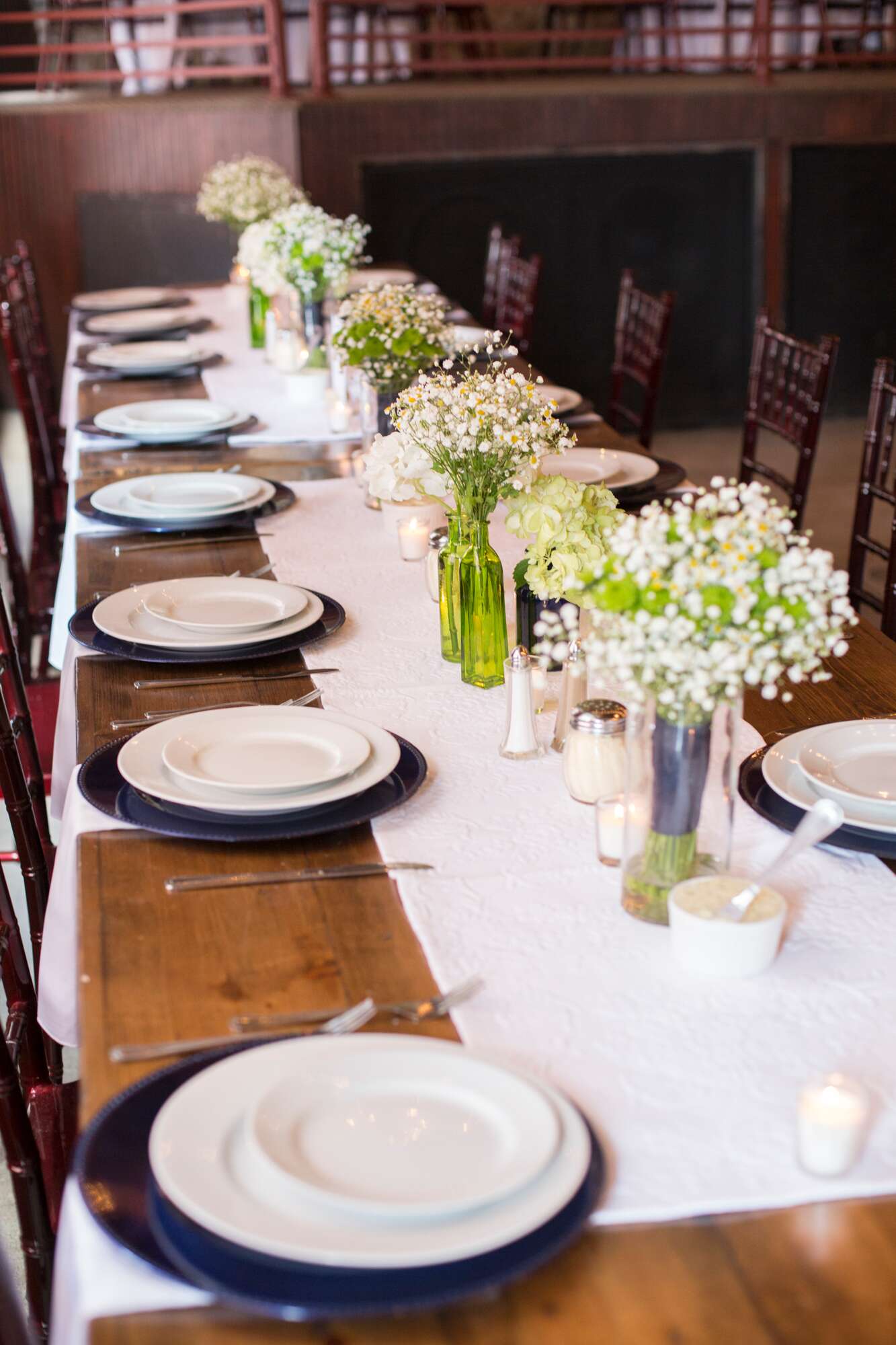 Baby S Breath Dining Table Centerpieces