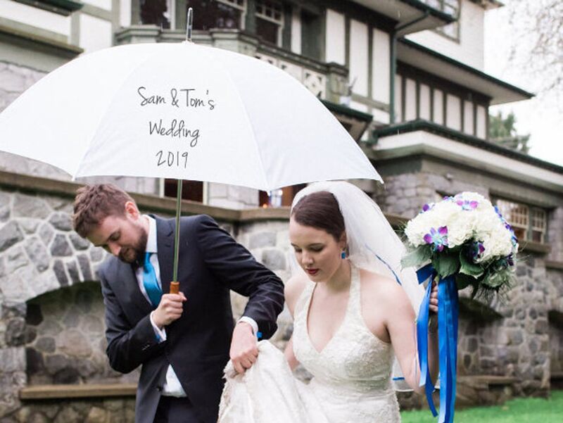 spersonalizowany parasol ślubny