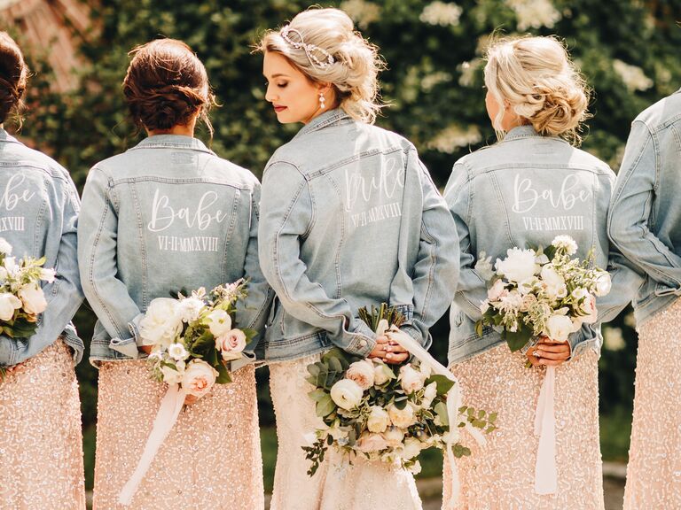 bridal party jean jackets
