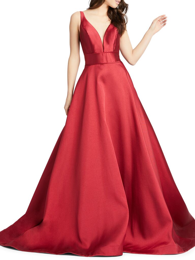 27 Red Wedding Dresses That Are Showstopping And Shoppable