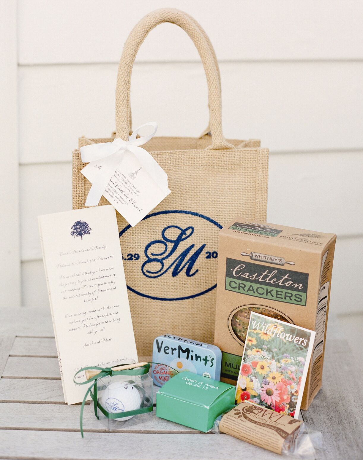 what do you put in wedding gift bags