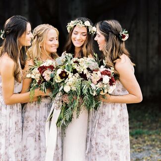 maid of honor floral dress