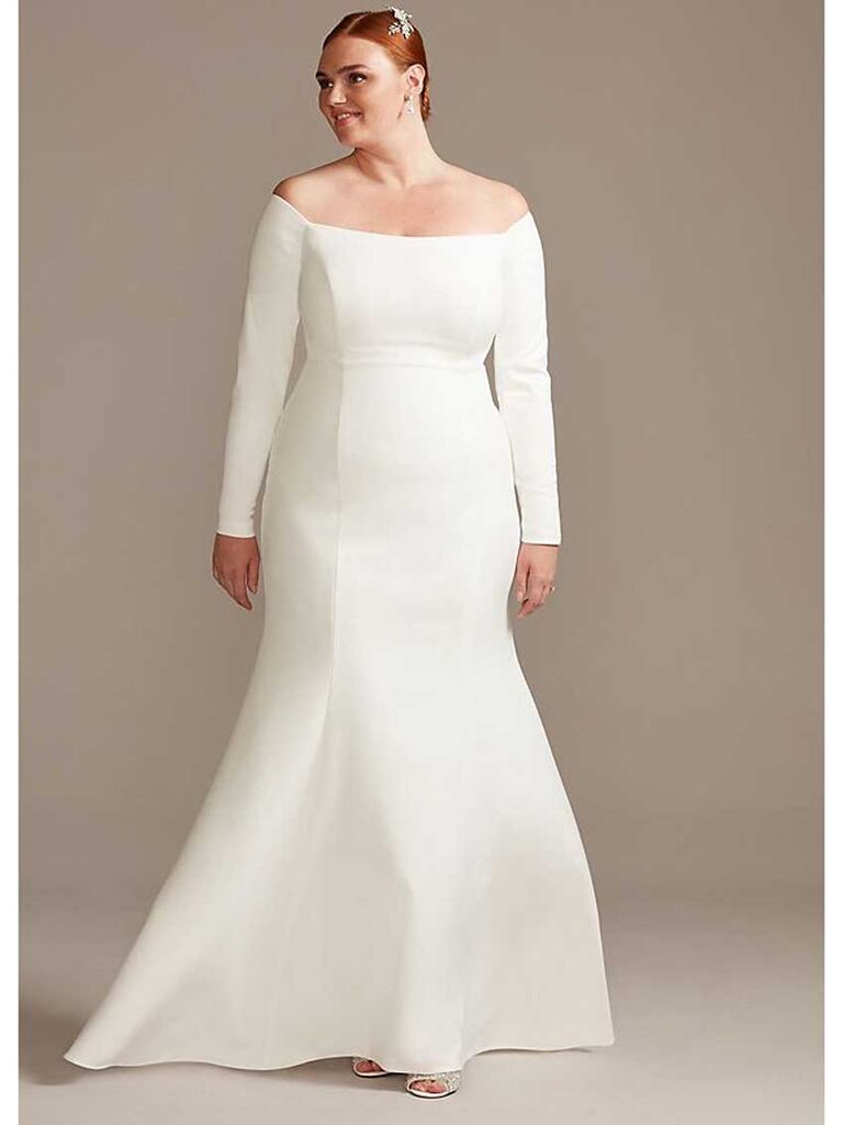 simple wedding dresses with sleeves