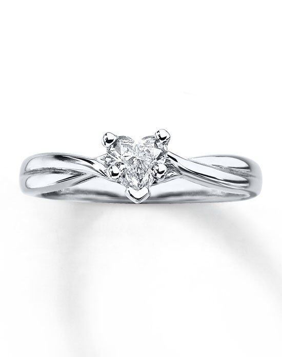 Heart shaped engagement rings kay