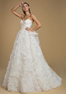 pnina tornai kleinfeld organza strapless beautydea