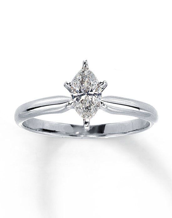 Marquise cut solitaire engagement rings