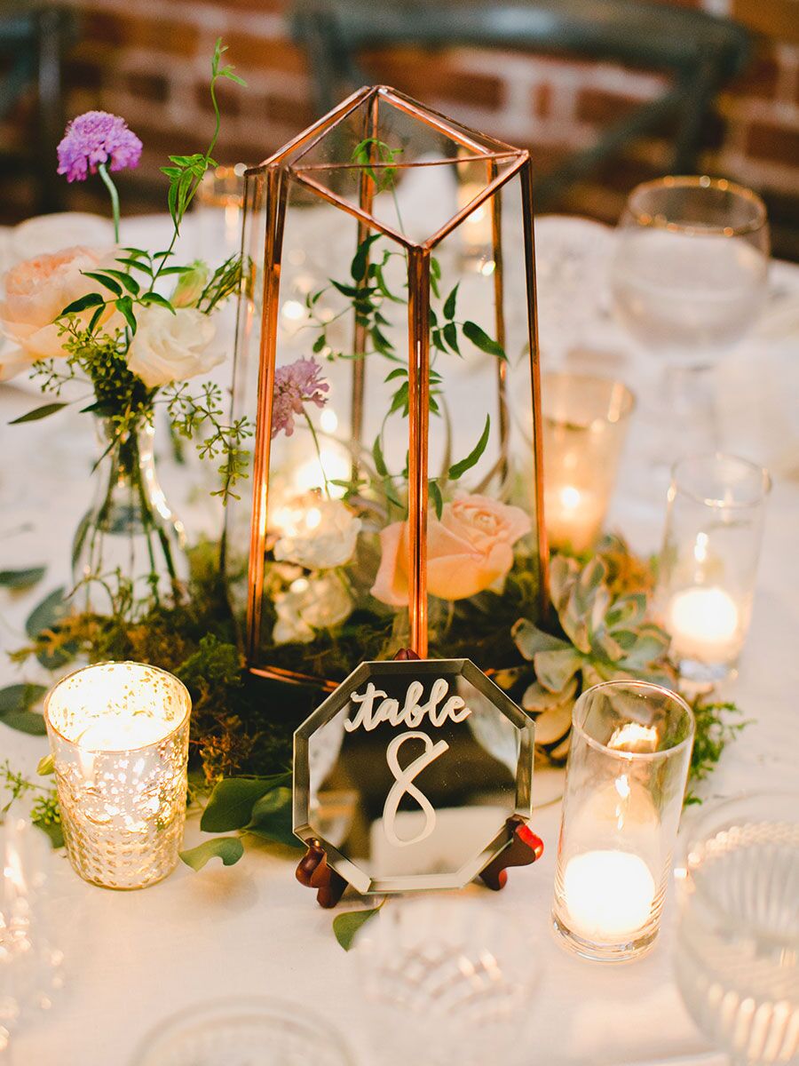 candles centerpieces for wedding tables