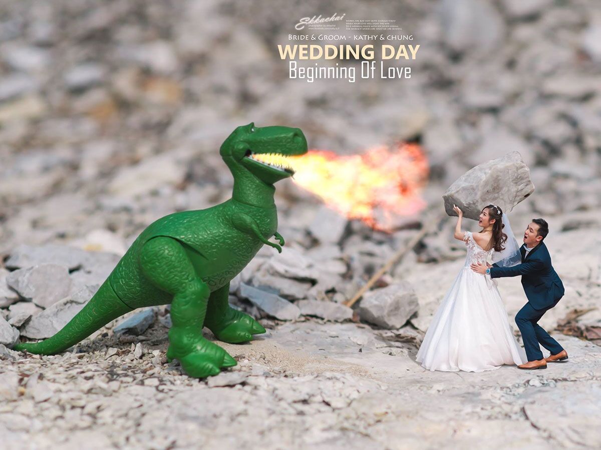 You Have To See These Miniaturized Wedding Photos